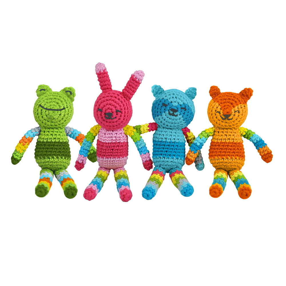 Green Sprouts I play Animal Friend Rattle Made from Organic Cotton, 1 Ea